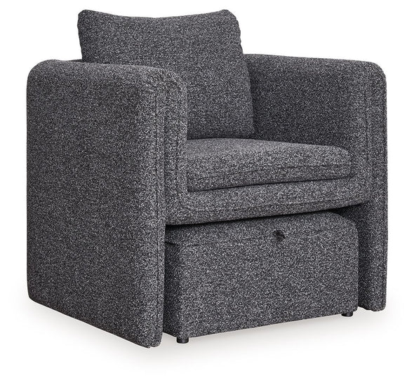 Vreni - Accent Chair - Charcoal / Black