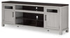 Darborn - Gray / Brown - XL TV Stand W/Fireplace Option