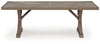 Laguna Heights - Rectangular Dining Table With Umbrella Option - Beige