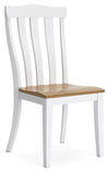 Ashbryn - White / Natural - Dining Room Side Chair (Set of 2)