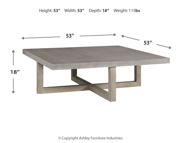 Lockthorne - Gray - Square Cocktail Table