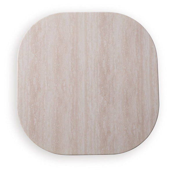 Dolan Creek - Square End Table - Beige / Brown