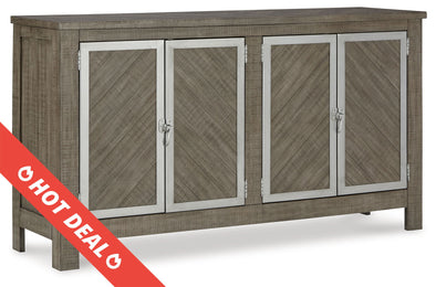 Krystanza - Weathered Gray - Dining Room Server