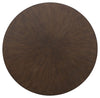 Brazburn - Dark Brown / Gold Finish - Round Cocktail Table