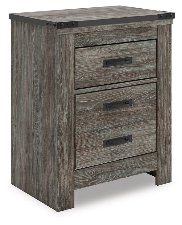Frandern - Two Drawer Night Stand - Gray