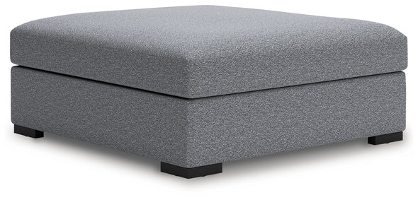 Bealton - Oversized Accent Ottoman - Salt And Pepper