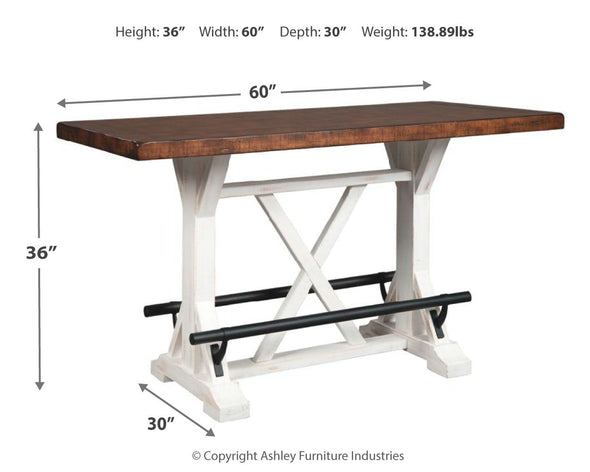 Valebeck - Counter Height Table Set