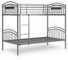 Lanceburg - Twin/Twin Bunk Bed With Ladder - Gray