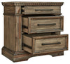 Markenburg - Brown - Three Drawer Night Stand