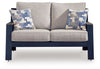 East Beach - Loveseat With Cushion - Blue