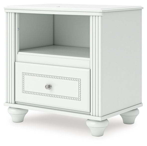 Kozlani - One Drawer Night Stand - White