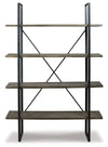 Gilesgrove - Black / Gray - Bookcase