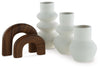 Carterworth - Accessory Set (Set of 5) - White / Brown