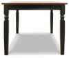 Owingsville - Black / Brown - Rectangular Dining Room Table