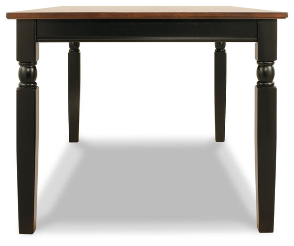 Owingsville - Black / Brown - Rectangular Dining Room Table