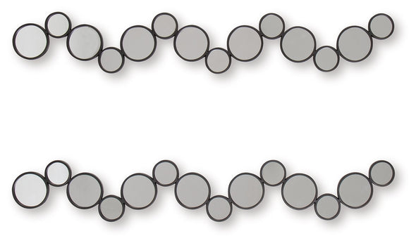 Vinler - Accent Mirror Set (Set of 2) - Black