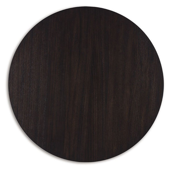 Chasinfield - Dark Brown - Round End Table