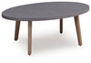 Harmony Headlands - Oval Cocktail Table - Natural / Gray