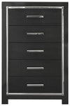 Kaydell - Black - Five Drawer Chest