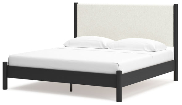 Cadmori - Upholstered Panel Bed