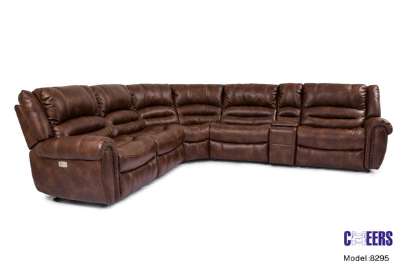 Pecan-  7 Pc Sectional