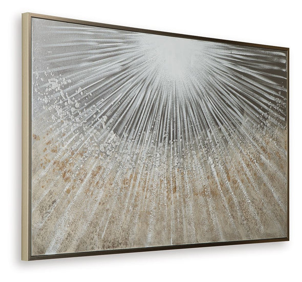 Waldard - Wall Art - Gray / Taupe / White