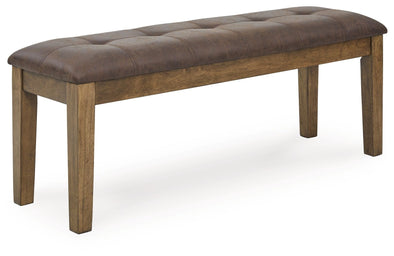 Urbinforte - Large Upholstered Dining Room Bench - Light Brown