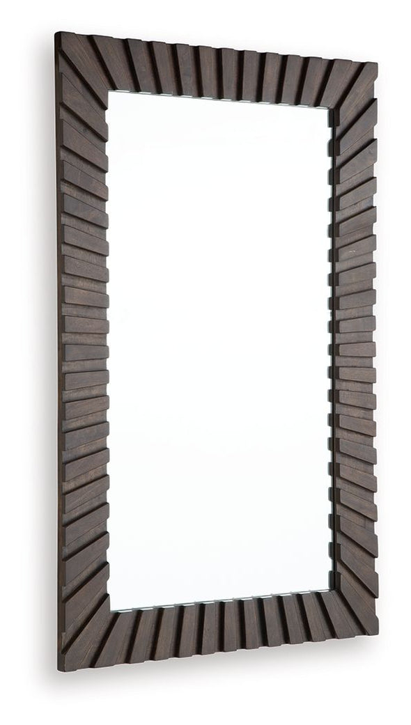 Advin - Accent Mirror - Dark Brown