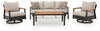 Carmel Highlands - Sofa, Chairs, Table Set (Set of 4) - Dark Brown
