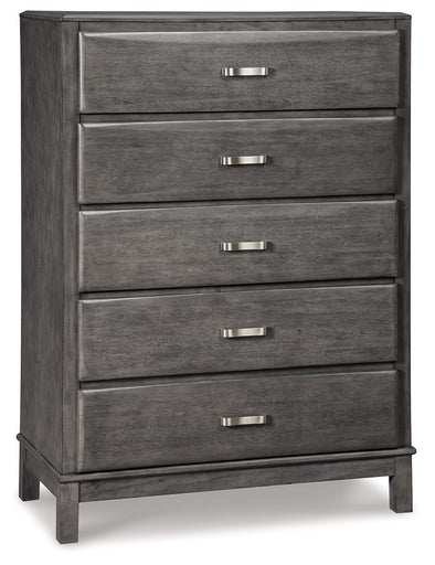 Caitbrook - Five Drawer Chest - Gray