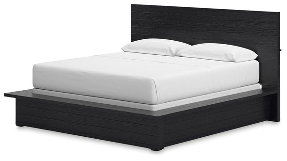 Londer - California King Panel Bed - Black