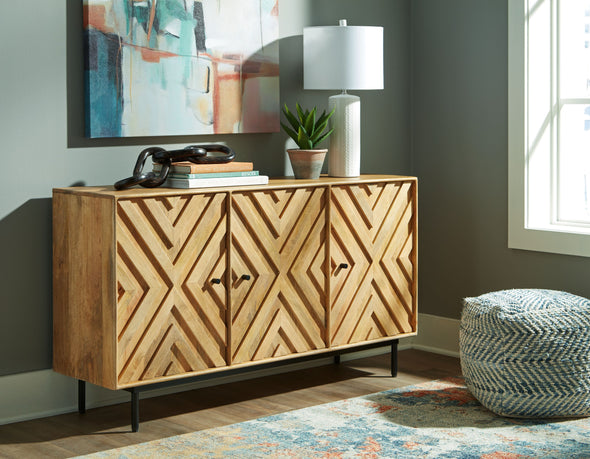 Cadewick - Natural - Accent Cabinet