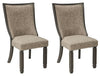 Tyler Creek - Dining UPH Side Chair (Set of 2) - Framed Back - Black / Grayish Brown
