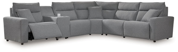 ModMax II - Salt And Pepper - Reclining Sectional