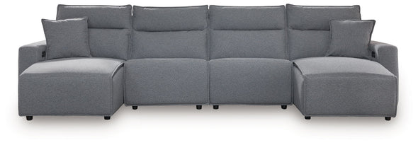 ModMax II - Salt And Pepper - Reclining Sectional