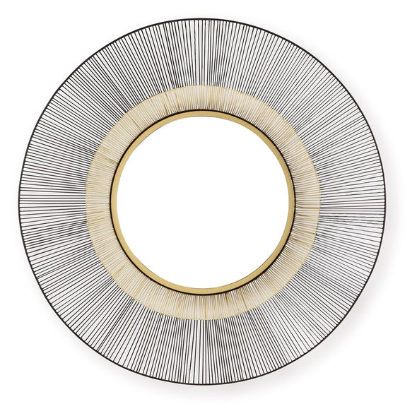 Dallmen - Accent Mirror - Black / Gold Finish