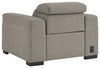 Mabton - Gray - Pwr Recliner/Adj Headrest