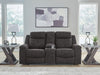 Brysonview - Double Reclining Loveseat With Console - Charcoal
