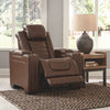 Backtrack - Chocolate - Pwr Recliner/Adj Headrest