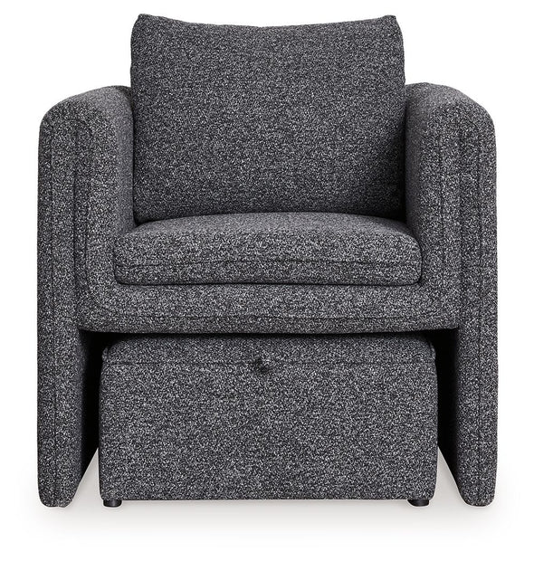Vreni - Accent Chair - Charcoal / Black
