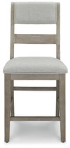 Moreshire - Bisque - Upholstered Barstool (Set of 2)