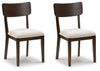 Mallenette - Dining Upholstered Side Chair (Set of 2) - Merlot