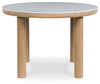 Sawdyn - Light Brown - Round Dining Room Table