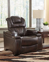 Warnerton - Brown Dark - Pwr Recliner/Adj Headrest