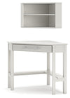 Grannen - White - Corner Desk, Bookcase