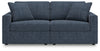 Modmax - 2-Piece Sectional Loveseat - Fabric - Ink