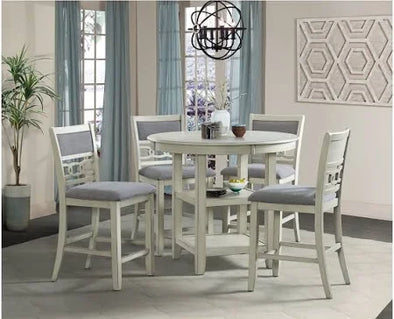 Amherst White - 5 Pc Counter set