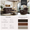 Henry by Flexsteel Leather Power Reclining Sofa with Power Headrests & Lumbar