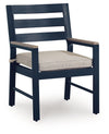 East Beach - Arm Chair With Cushion (Set of 2) - Blue