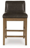 Cabalynn - Two-tone Brown - Upholstered Barstool (Set of 2)